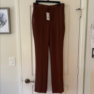 cinq a sept Brown Straight-Leg Dress Pants - Kerry pant Dark Sepia NWT